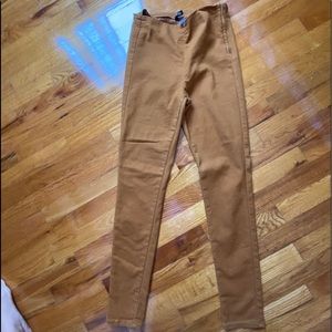 Skinny high rise pants